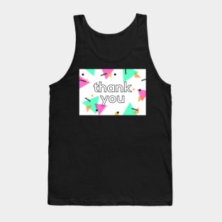 Thank You Card Tank Top